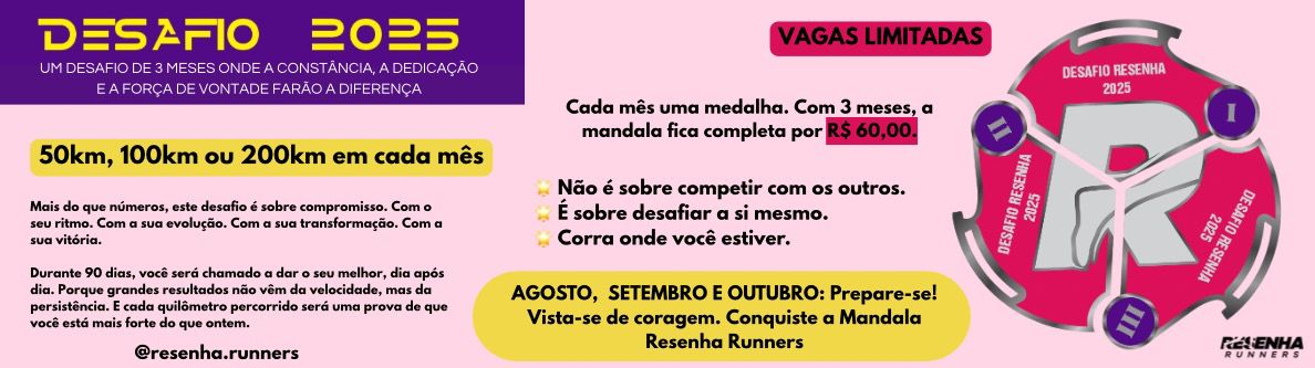 Desafio 2025 Mandala Resenha Runners